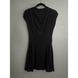 Express Women's Size XS Black Cocktail Dress Chiffon Flare Lined Party‎ Cocktail